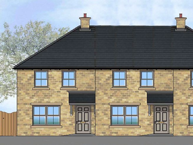 3 bedroom house - artist's  impression subject to change. Illustrations are representative of the house type and not necessarily the specified plot as some details including finishes and roof colour may vary.